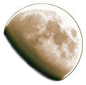 Waxing gibbous moon